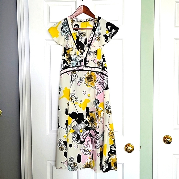 ASOS River Island floral dress UK size 10 EUR size 36 - Picture 4 of 14